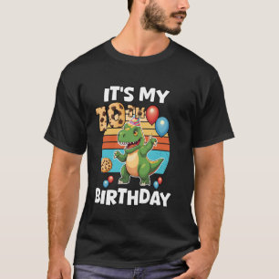 Es ist mein 10. Geburtstag Süßer T-Rex Dinosaurier T-Shirt