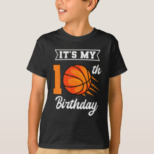 Es ist mein 10. Geburtstagsbasketball-Party T-Shirt