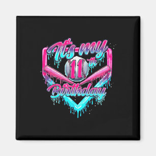 Es ist mein 11. Geburtstag Junge Bysebyll Drip 11 Magnet