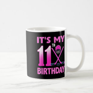 Es ist mein 11. Geburtstag Mädchen Eishockey 11 Ja Kaffeetasse