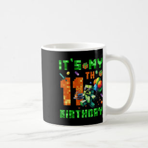 Es ist mein 11. Geburtstag Pixel-Nummer Videospiel Kaffeetasse