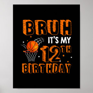 Es ist mein 12. Geburtstag 12-jähriger Sketll-Spie Poster
