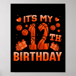 Es ist mein 12. Geburtstag Bysketbyll Boys Girls 1 Poster