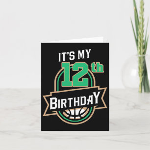 Es ist mein 12. Geburtstag Bysketbyll Themed Karte