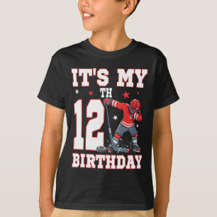 Es ist mein 12. Geburtstag Junge Eishockey Dabbing T-Shirt