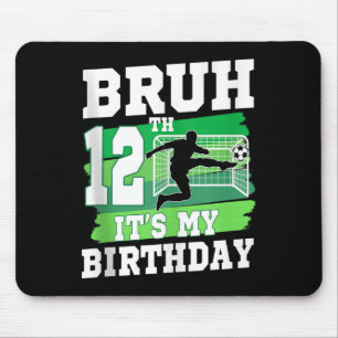 Es ist mein 12. Geburtstag Junge Fußballparty 12 J Mousepad