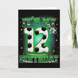 Es ist mein 12. Geburtstag Jungenfußball 12 Jahre Karte