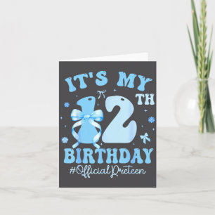 Es ist mein 12. Geburtstag Mädchen Coquette Bogen Karte