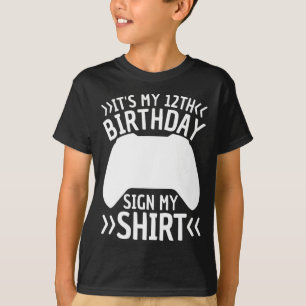 Es ist mein 12. Geburtstag, mein Shirt 12 Jahre al