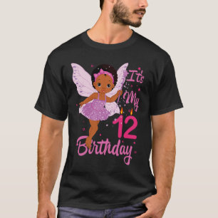Es ist mein 12. Geburtstag Niedliches Mädchen Schw T-Shirt