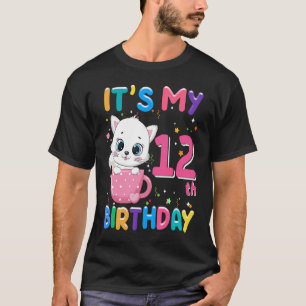 Es ist mein 12. Geburtstagskind Funny Cat Geburtst T-Shirt