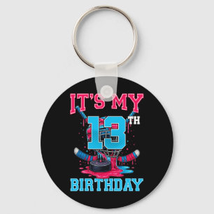 Es ist mein 13. Geburtstag Hockey 13 Jahre alter E Schlüsselanhänger