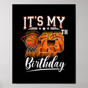 Es ist mein 13. Geburtstag Sketll Thema 13 Jahre a Poster