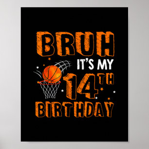 Es ist mein 14. Geburtstag 14-jähriger Sketll-Spie Poster