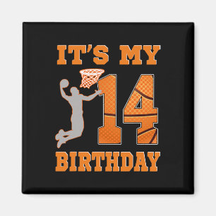Es ist mein 14. Geburtstag Bysketbyll Dunk Boy 14  Magnet