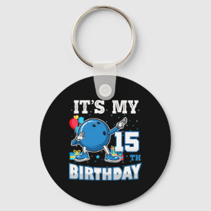 Es ist mein 15. Geburtstag, der 15 Jahre alter Bow Schlüsselanhänger