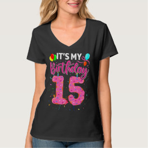Es ist mein 15. Geburtstag Donut Doughnut Boy Girl T-Shirt