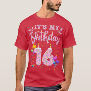 Es ist mein 16. Geburtstag Mädchen Donut Glücklich T-Shirt