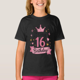 Es ist mein 16. Geburtstag Rosa Krone Sweet 16 Mäd T-Shirt
