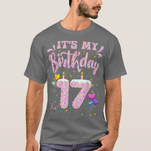 Es ist mein 17. Geburtstagsmädchen Doughnut Happy  T-Shirt