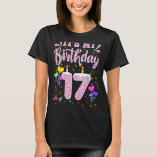 Es ist mein 17. Geburtstagsmädchen Doughnut Happy T-Shirt