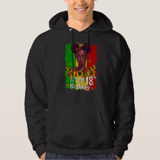 Es ist mein 18. Geburtstag 18 Jahre alter schwarze Hoodie