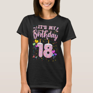 Es ist mein 18. Geburtstagsmädchen Doughnut Happy T-Shirt