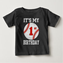 Es ist mein 1. Geburtstag Baseballspieler 1 Jahr a