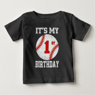 Es ist mein 1. Geburtstag Baseballspieler 1 Jahr a Baby T-shirt