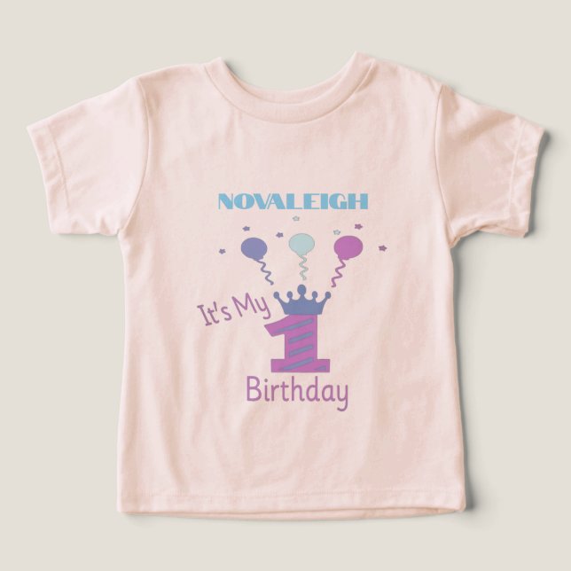 Es ist mein 1. Geburtstag Mädchen  (Design Vorderseite)