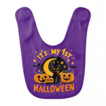 Es ist mein 1. Halloween Pumpkin Black Cat Baby Bi