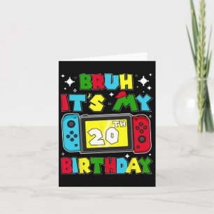 Es ist mein 20. Geburtstag Videospiel 20 Jahre alt Karte