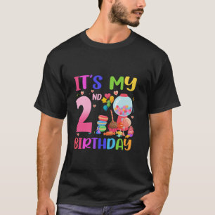 Es ist mein 2. Geburtstag Girl Candyland 2 Jahr O T-Shirt