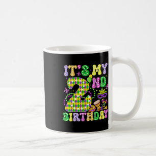 Es ist mein 2. Geburtstag Mardi Gras Party Kinder Kaffeetasse
