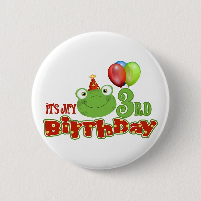 Es ist mein 3. Geburtstag Button (Vorderseite)