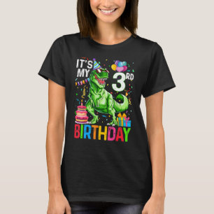 Es ist mein 3. Geburtstag Dinosaurier T Rex Happy  T-Shirt