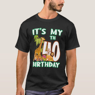Es ist mein 40. Geburtstag Safari Zoo Tier 40 Jahr T-Shirt