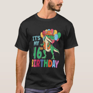 Es ist mein 46. Geburtstag Dinosaurier Jungs Mädch T-Shirt