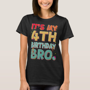 Es ist mein 4. Geburtstag Bro Funny 4 Jahr Geburts T-Shirt