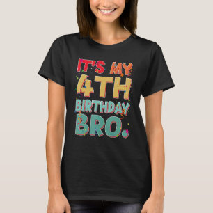 Es ist mein 4. Geburtstag Bro Funny 4 Jahr Geburts T-Shirt