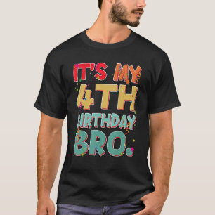 Es ist mein 4. Geburtstag Bro Funny 4 Jahr Geburts T-Shirt