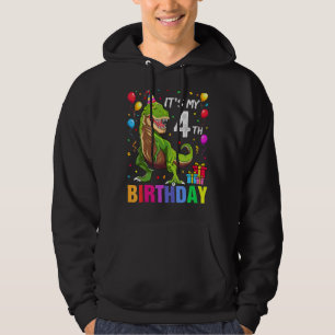 Es ist mein 4. Geburtstags-Happy 4 Jahre Rex Kids Hoodie