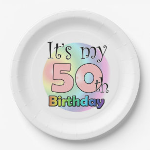 Es ist mein 50. Geburtstag (Augenzwinkern) T - Shi Pappteller