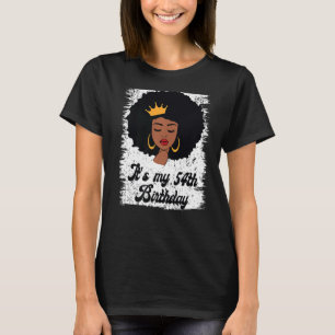 Es ist mein 54. Geburtstag, Black Afro Queen zum G T-Shirt