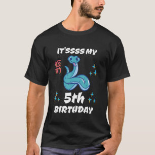 Es ist mein 5. Geburtstag 5. Geburtstag Schlange J T-Shirt
