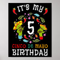 Es ist mein 5. Geburtstag Cinco De Mayo Mustache K