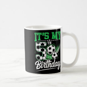 Es ist mein 5. Geburtstag Junge Fußball Ll 5 Jahre Kaffeetasse