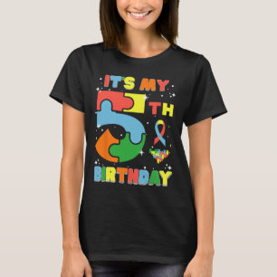 Es ist mein 5. Geburtstag Kinder Autismus 5 Jahre T-Shirt