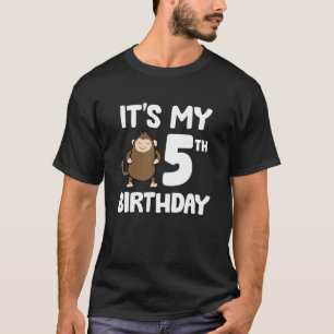 Es ist mein 5. Geburtstag Niedlicher Affe Ape 5. G T-Shirt