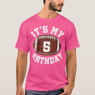 Es ist mein 5. Geburtstagskind 5 Jahre alter Fußba T-Shirt
